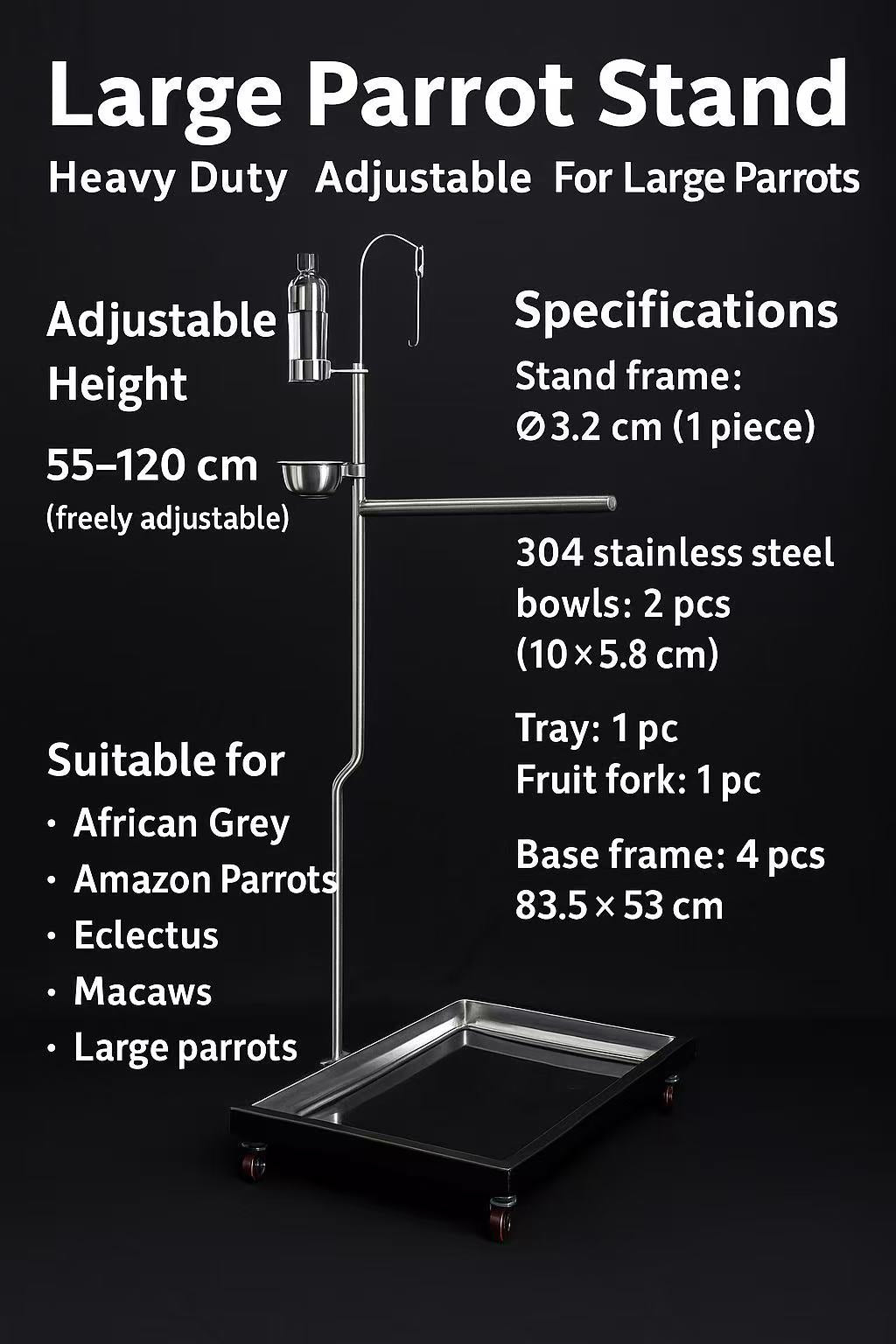 Large Parrot Stand